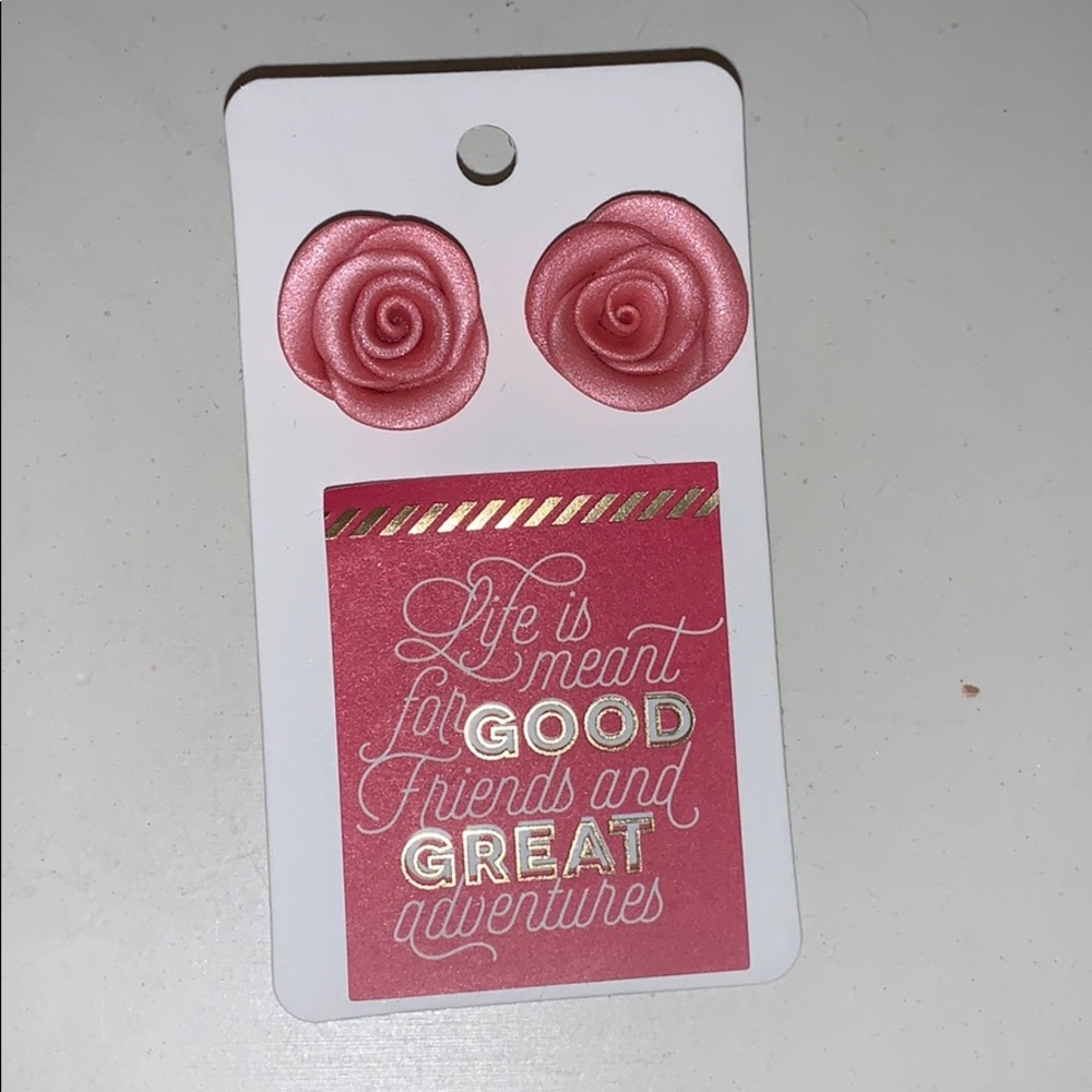 rose earrings